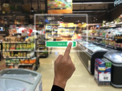 internet of things marketing concepts,smart augmented reality,customer us ar application to login to the system for buy,search a product,special price, for security reason